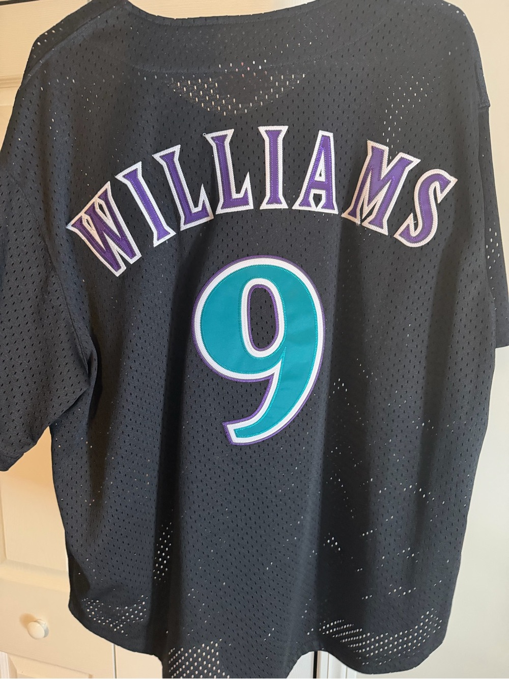 Mitchell & Ness Black Arizona Diamondbacks Script Jersey - Picture 3 of 5